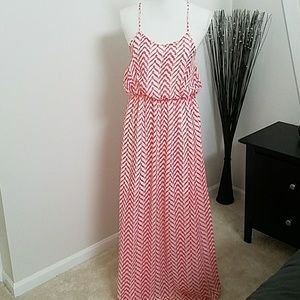 Chevron maxi dress